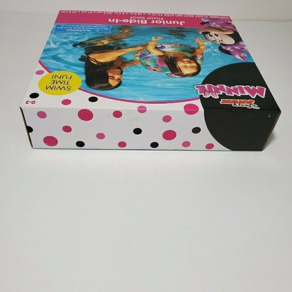 Disney Minnie Mouse Junior Ride-In Float Seat Fun 0-3 Years Swim Inflatable Ring - Picture 7 of 7